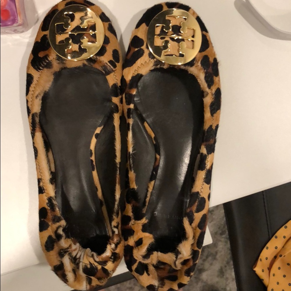 Leopard Tory Burch flats